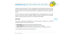 Desktop Screenshot of droidsec.org