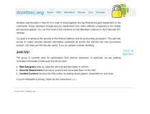 Tablet Screenshot of droidsec.org